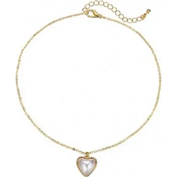 Náhrdelník Dámský náhrdelník s perlovým srdcem