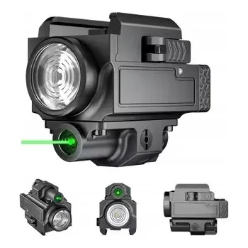 Svítilna SHADE RECON GUN mini svítilna 800 Lm ZELENÝ LASER USB C – pistolová