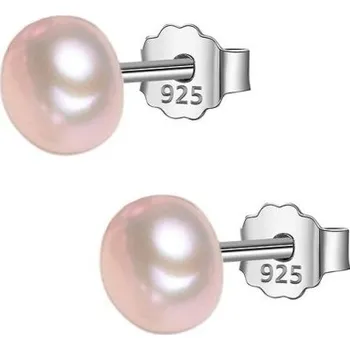 Náušnice Dámské peckové náušnice s perlou G915 1