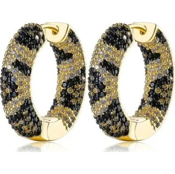 Náušnice Dámské kruhové náušnice G458 zlatá