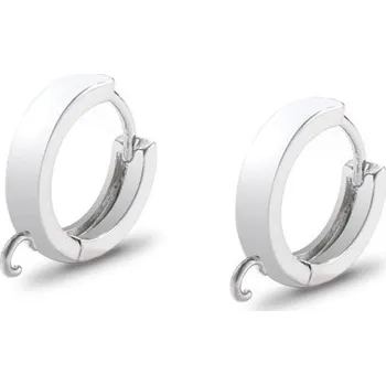 Náušnice Dámské kruhové náušnice G524 stříbrná 1 ks 5