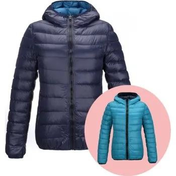 Dámská oboustranná bunda J3095 tmavě modrá XS