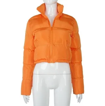 Dámská casual bunda Dámská podzimní bunda P1358 oranžová XS