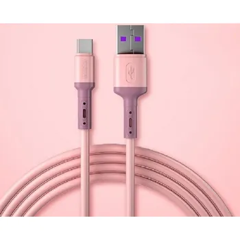Datový kabel Datový kabel USB / USB-C K609 růžová 1 m