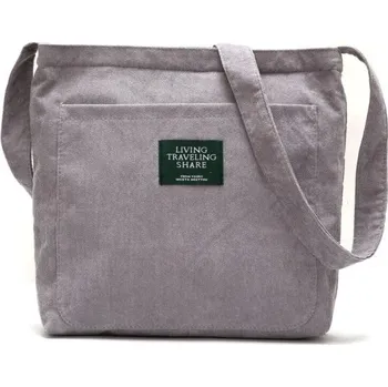 Kabelka Dámská plátěná kabelka M1086 šedá