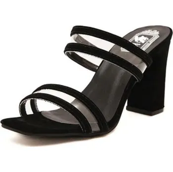 Dámské sandále Dámské sandály na podpatku A838 černá 35
