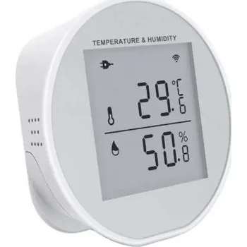 PST WSD400H - Chytrý WiFi miniaturní nástěnný senzor teploty a vlhkosti, pro aplikaci TUYA SMART v mobilního telefonu