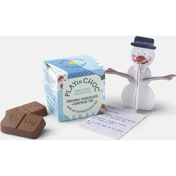 Čokoláda Cukrfree PLAYin CHOC Organic čokoláda s vánoční hračkou 20 g
