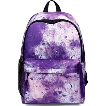 Sportovní batoh Dámský batoh s USB fialová