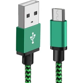 Datový kabel Datový kabel USB na Micro USB K566 zelená 1 m