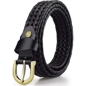 Opasek Dámský kožený pásek L215 černá 105 cm