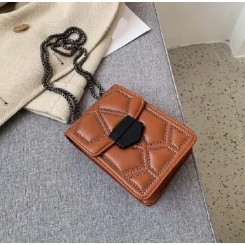 Kabelka Dámská crossbody kabelka M1554 hnědá