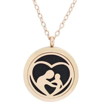 Náhrdelník Dámský náhrdelník - MEDAILONEK J1829 růžová