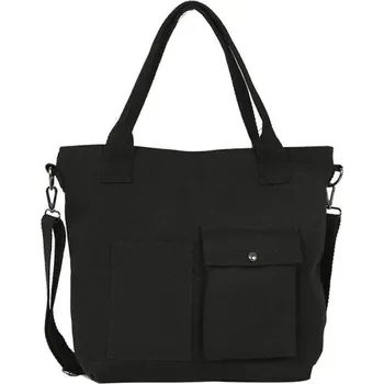 Kabelka Dámská plátěná kabelka M1187 černá