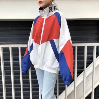 Dámská bunda Dámská oversize bunda P1885 bílá S