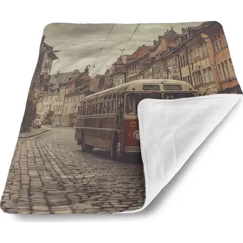 deka Sablio Dětská deka pro miminko Historický autobus - 80x100 cm