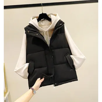 Dámská vesta Dámská prošívaná vesta P2025 černá L