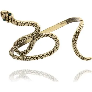 Náramek Dámský otevřený náramek had H374 bronzová