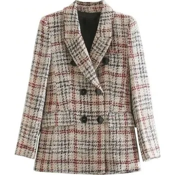 Dámské sako Dámské kostkované sako P1662 M