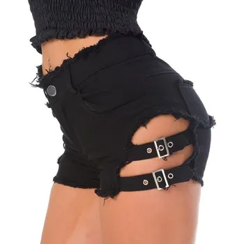 Dámské kraťasy Dámské džínové šortky černá XS