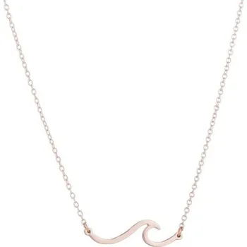 Náhrdelník Dámský náhrdelník s mořskou vlnou starorůžová 3