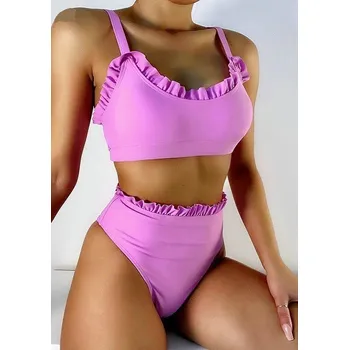 Dámské plavky Dámské bikiny P713 světle fialová M