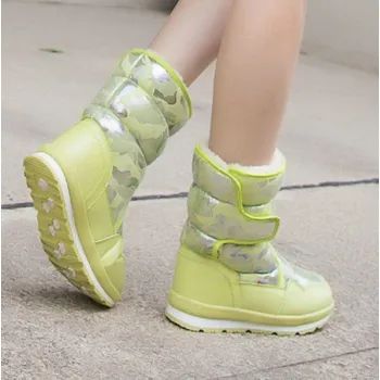 Dámská zimní obuv Dámské zimní maskáčové boty zelená 39