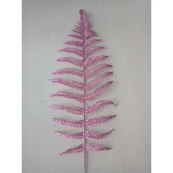 umělá květina Dekorace list kapradí růžová