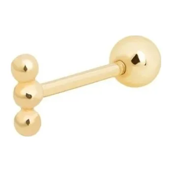 Náušnice Dámské peckové náušnice zlatá 10