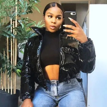 Dámská zimní bunda P1577 černá L