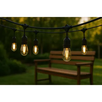 Venkovní osvětlení ZAHRADNÍ VODĚODOLNÉ VODOTĚSNÉ GIRLANDY SVĚTLA 10M LED 10 BODŮ NAPÁJENÉ ZE SÍTĚ