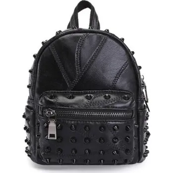 Sportovní batoh Dámský kožený batoh E876 černá