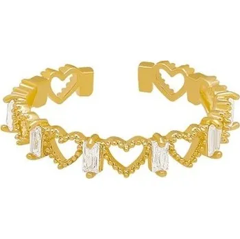 Prsten Dámský prstýnek se srdíčky D2684