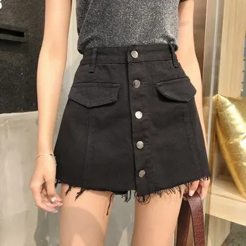 Dámské kraťasy Dámské kraťasy s vysokým pasem A717 černá XS