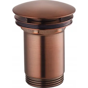Sifon Klapkový uzávěr (klik klak) pro umyvadla s přepadem, starožitná měď Omnires A706 ORB