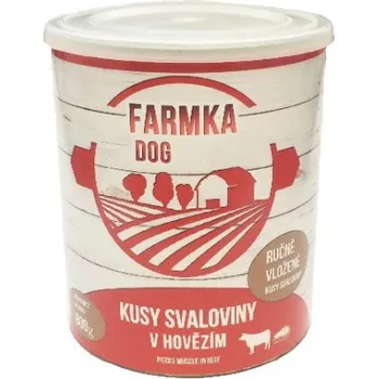 Krmivo pro psa Sokol Falco FARMKA kusy svaloviny v hovězím Váha: 400g