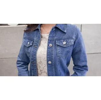 Dámská casual bunda Dámská jarní bunda J2326 modrá M