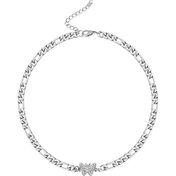 Náhrdelník Dámský choker náhrdelník s motýlem