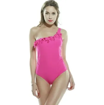 Dámské plavky Dámské plavky P1244 tmavě růžová M