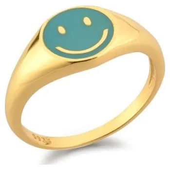 Prsten Dámský prstýnek se smajlíkem zelená 7