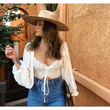 Dámský boho crop top M