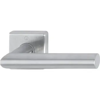 Stavebniny HOPPE poloviční sada klik AMSTERDAM hranatá, čtyřhran 10/72 mm, nerez mat