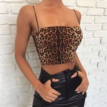 Dámský crop top se zvířecím vzorem A1214 M 1