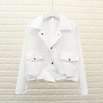 Dámská jarní bunda P2345 bílá