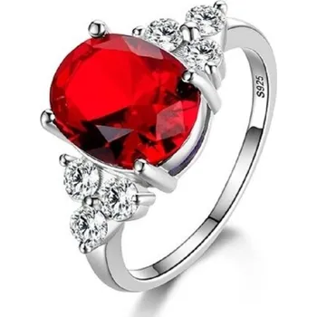 Šperk Dámský prstýnek D2694 červená 5
