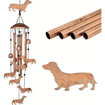 Zahradní dekorace BAF Zvonkohra Jezevčíci. Délka 88 cm