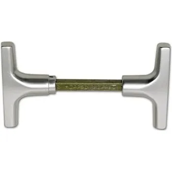 Stavebniny Pár oliv pro výklopná vrata, VK 9 mm, TS 40 - 50 mm, stříbrný elox