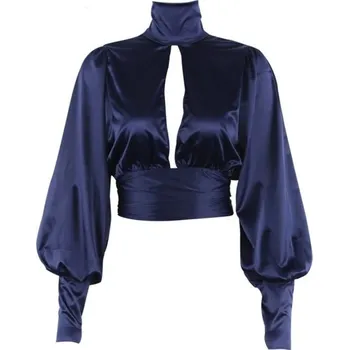 Dámská halenka Dámská blůza s velkým výstřihem S