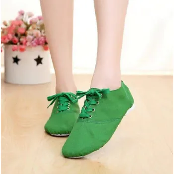 Dámské tenisky Dámské taneční boty 82010 zelená 43