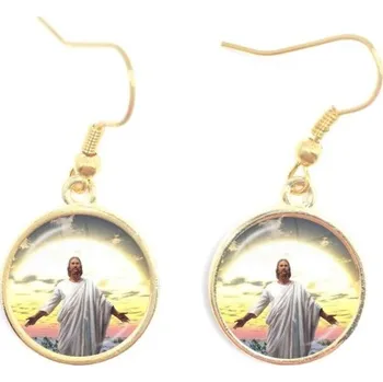 Náušnice Dámské visací náušnice G1276 zlatá 8